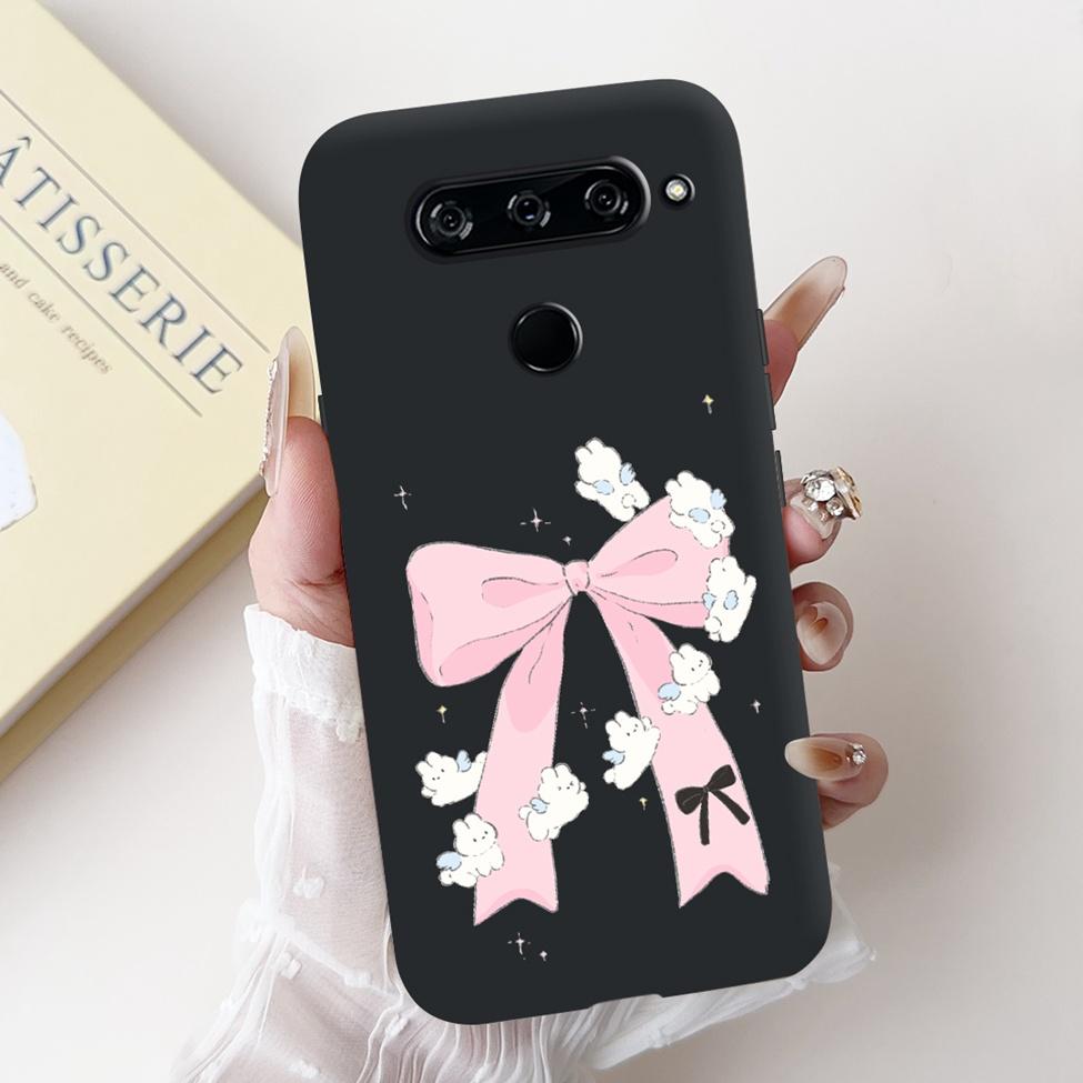 For LG V40 V50 ThinQ Case V50S ThinQ Cute Cartoon Cat Luxury Cool Shockproof Silicone Back Cover For LG V50S ThinQ 5G Phone Case
