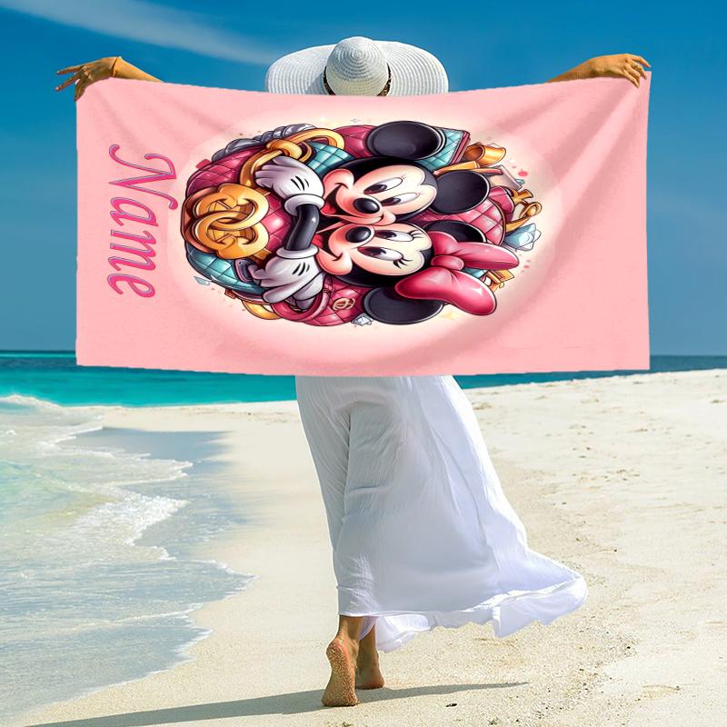 Personalized Frozen Magic Adventure Beach Towel Microfiber Beach Towel Thin Absorbent for Beach Swimming Yoga Bath Sports. 0910197