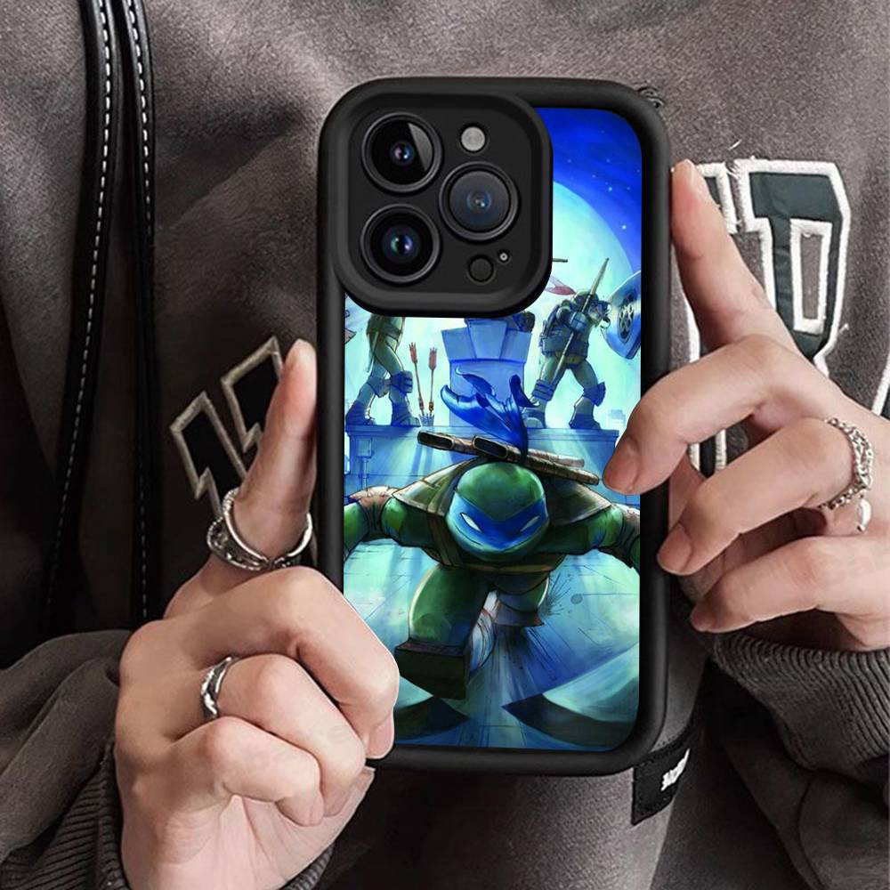 Cartoon N-Ninja T-Turtles Phone Case For IPhone 11 12 13 16 15 17 14 Pro Max Soft Funda Silicone Cover