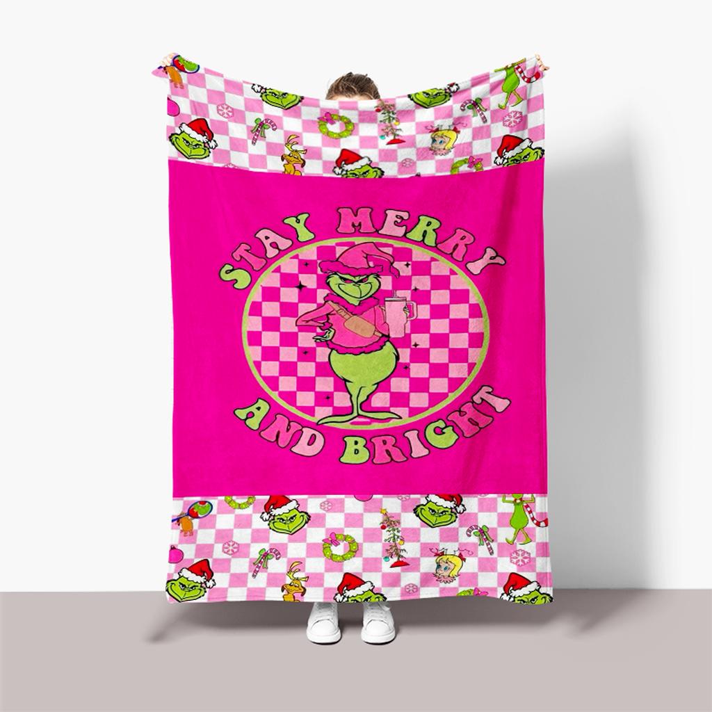 Flanellpledd Juleeksklusivt Personlig Pledd Digitaltrykk