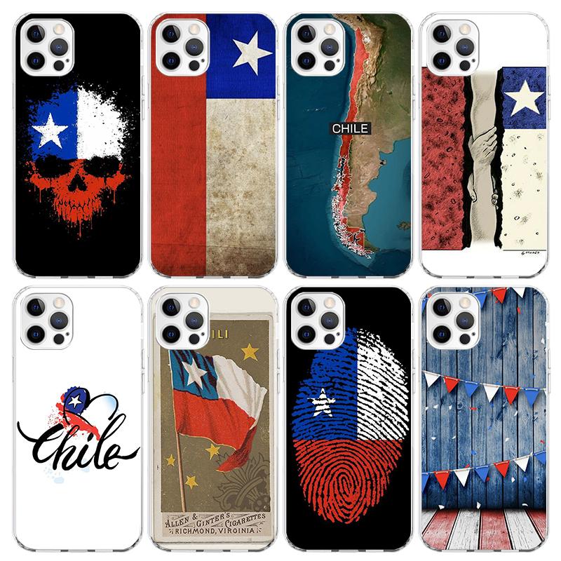 Chile Flag Phone Case For iPhone 17 Air 16 15 Pro Max 14 Plus 13 Mini 12 11 Cover 7 8 SE Silicone Shell Print Fundas 17 Air 16 1