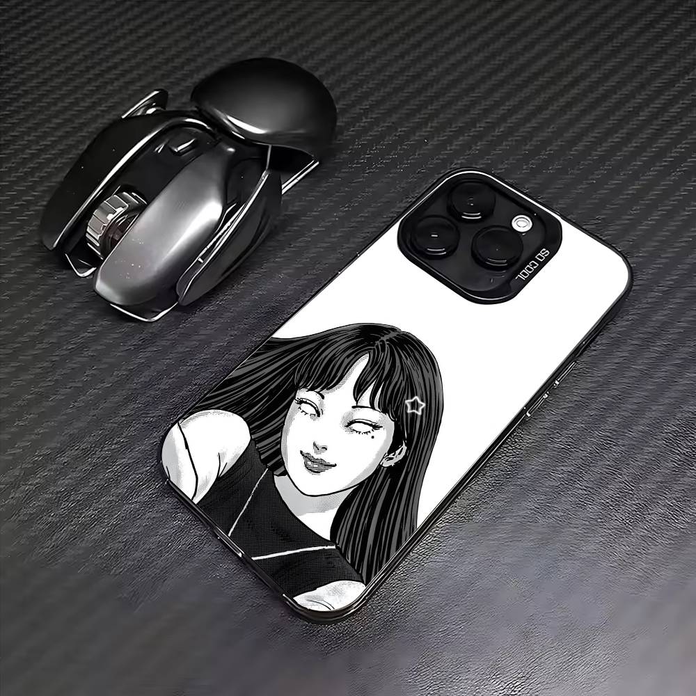 HOT Comics T-Tomie Phone Case For iPhone17,16,15,14,13,12,11 Plus,Pro Max Colored Silver Plated Inside Cover