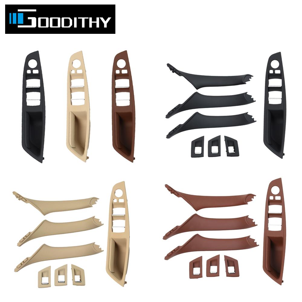 RHD Upgraded Black Beige Gray Car Interior Door Pull Handle Armrest Panel Trim for BMW 5 Series F10 F11 F18 520 523 525 528 530