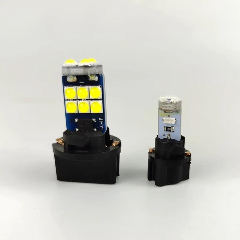 10pcs Lamp Holder T5/T10 LED Twist Lock Socket 12V Car Dashboard Instrument Panel Cluster Bulb Base Universal Lamp Base