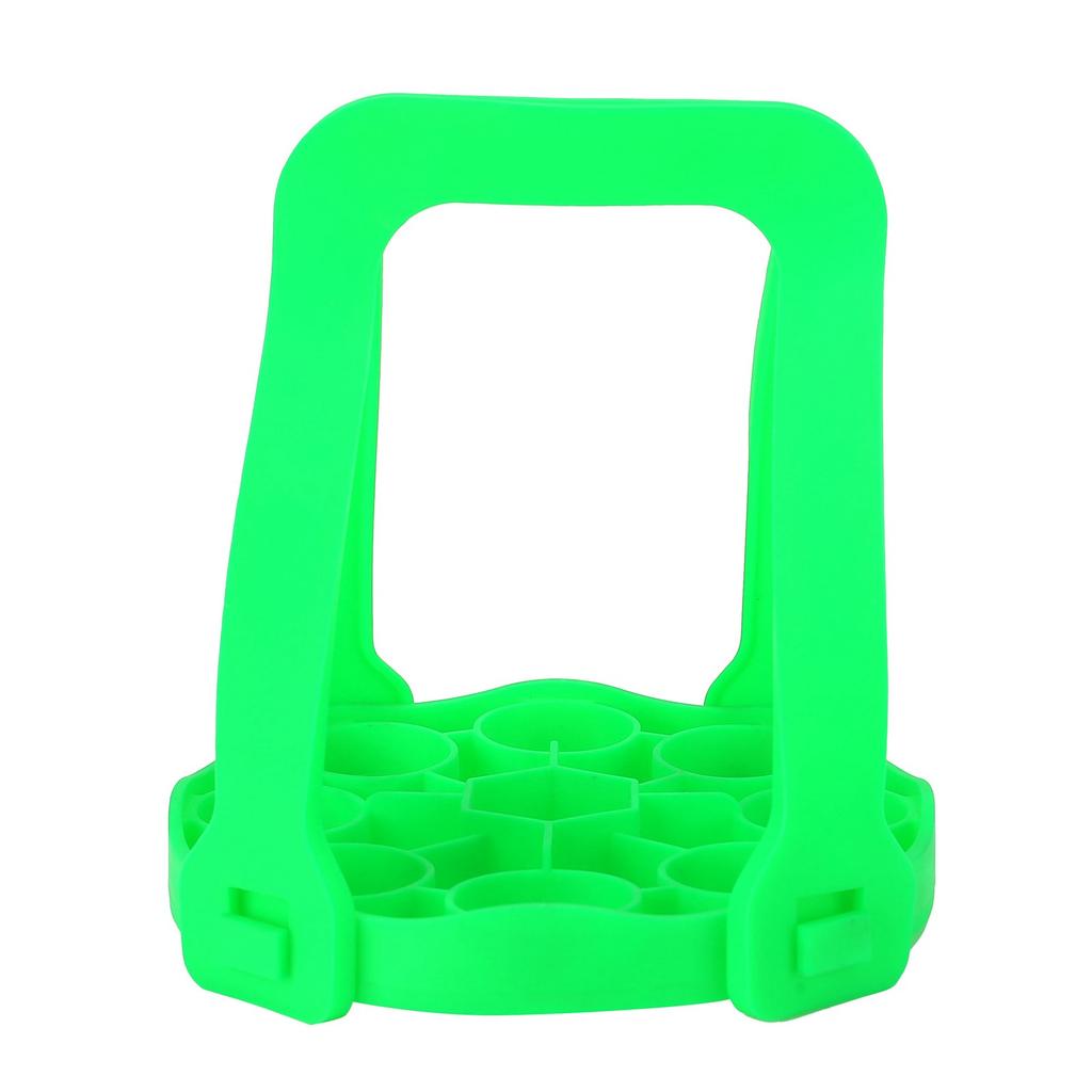 9dírový silikonový stojan na vejce v páře, protiopařovací, tlakový hrnec, popruh na tepelnou izolaci(Zelená )