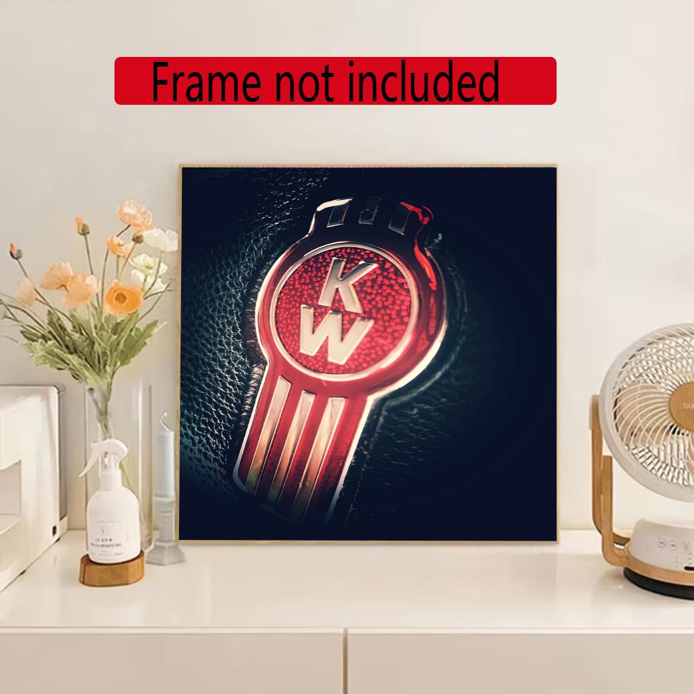 Kenworth 5D Diy Diamond Painting Round Diamond Diy Frameless Holiday Artwork Suitable For Home Office Wall Decoration