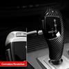 ABS Kohlefaser Schaltknauf Abdeckung Zierleiste Für BMW E60 E70 E71 5er X5 X6 E60 08-10 E70 E71 08-13 Autoinnenzubehör