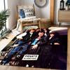 Queen Rock Band In Black Leather Themed Anti-Slip Rugs - Polyester Home Decor, Suitable for Bedrooms, Living Rooms, Doorways, Studios, and Decorations