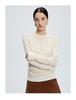 Women's Cashmere Knitwear Round Neck Two-Piece Color Block Slimming Pullover Sweater