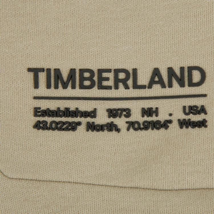 Timberland Hidden Pocket Solid Color Round Neck Short Sleeve T-Shirt Men Tops Light-Earth A2DMU-269