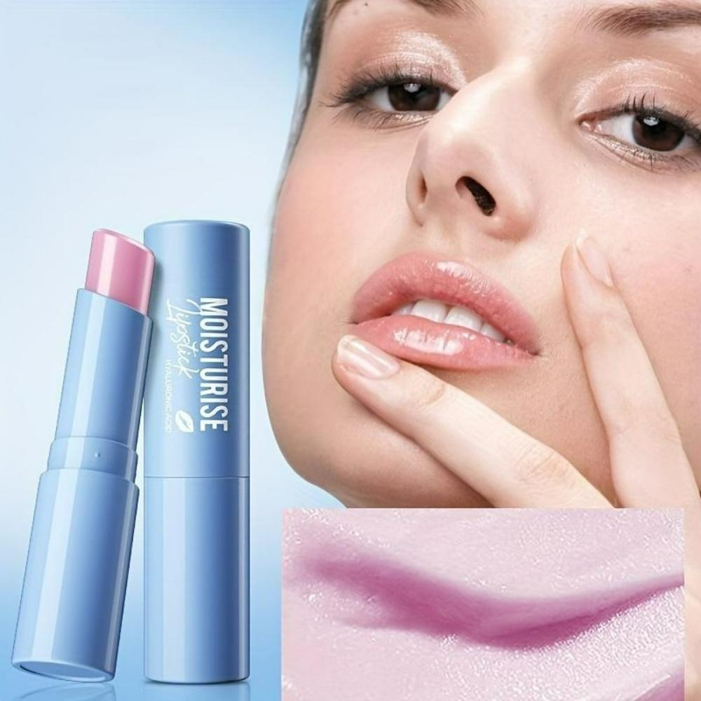 Hyaluronic Acid Lip Balm for All Skin Types Hypoallergenic,Glossy Finish,Moisturizing & Smoothing,Enhances Delicate Lips,Suitable for Sensitive Skin
