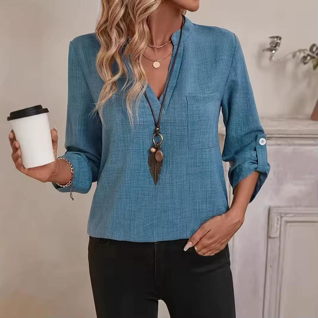 Solid Casual Loose Blouses for Women Spring  Autumn Vintage Women's Oversized Shirts and Blouses Elegant Youth Female Tops
