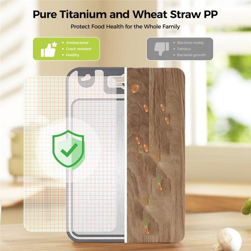 Feb.Multifunctional Double-Sided Stainless Steel Cutting Board Cutting Board Cutting Board