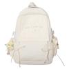 Winter New High-Value Solid Color Lightweight Student Backpack for Girls, Elementary and Middle School Students, Letter Backpack