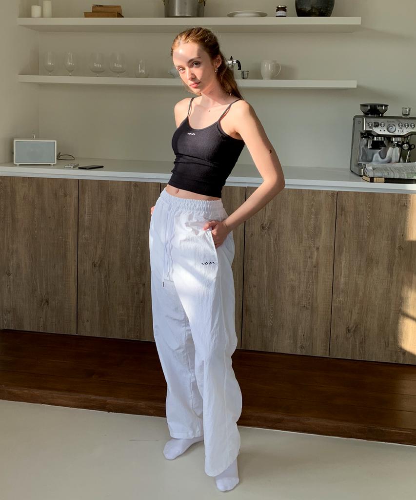INJIACTIVE Nylon Two-Way Pants White