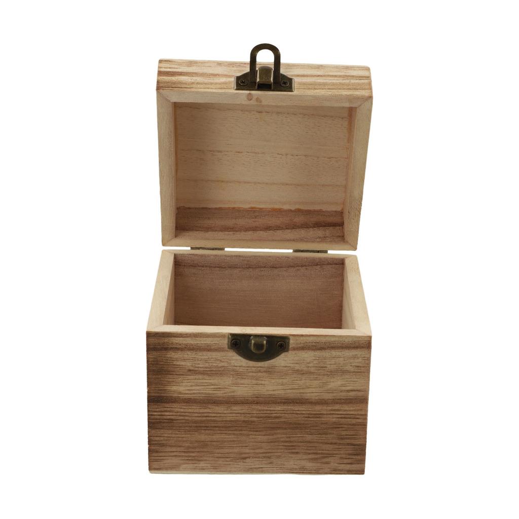 Storage Box Tung Wood 10*10*10cm 3.93*3.93*3.93inch