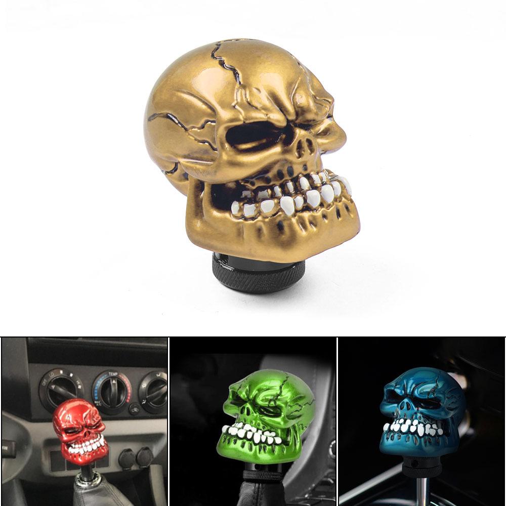 Nowa Gałka Zmiany Biegów Czaszka Dźwignia Zmiany Biegów Rękojeść Do Manualnej Automatycznej