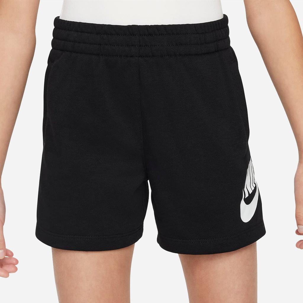 Nike Letter Logo Print Casual Kids Shorts Kids shorts Black FV3366-010