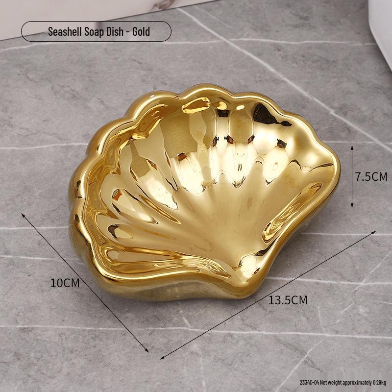 Luminous Shell Night Light & Jewelry Tray: Bedside Lamp and Ornament