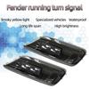 2pcs Car LED Dynamic Turn Signal Light,Smoke Black Lens Yellow LED Dynamic Side Marker