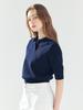 LORDLOAR Signature Collar Knit Navy