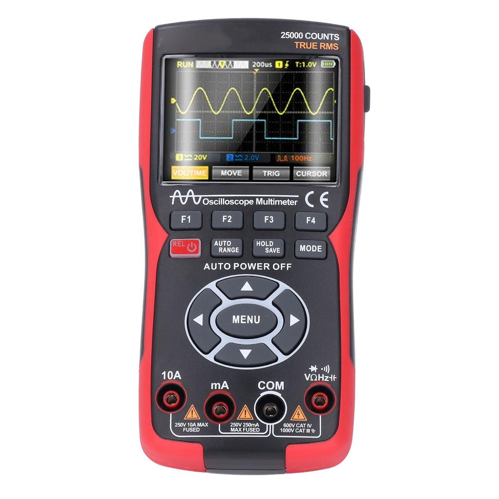 3 in 1 Oscilloscope 50MHz 280MSa s 2 Channel Oscilloscope 25000 Counts Digital Multimeter Waveform Signal Generator