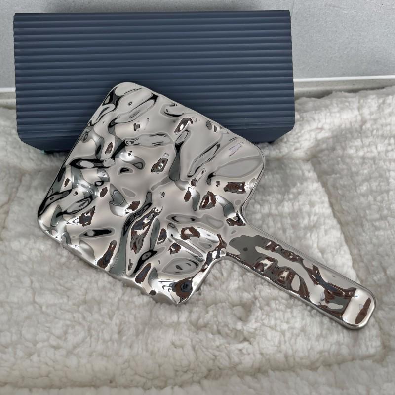 Portable HD Handheld Makeup Mirror | Customizable Logo | Small, Mini, Round or Square Design Mini Square серебряный