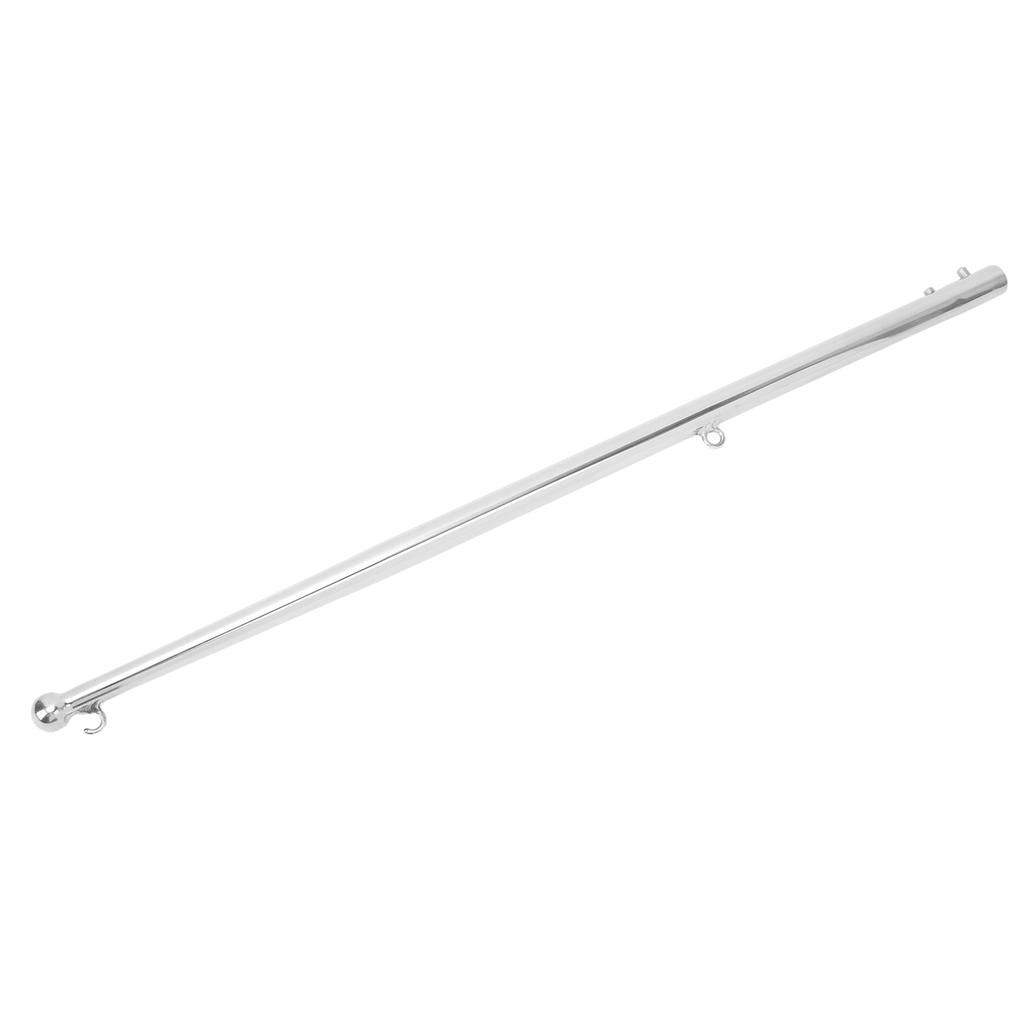 Flag Pole 610mm Stainless Steel Weather Resistant Rustproof Marine Flagpole for Yacht Vessel