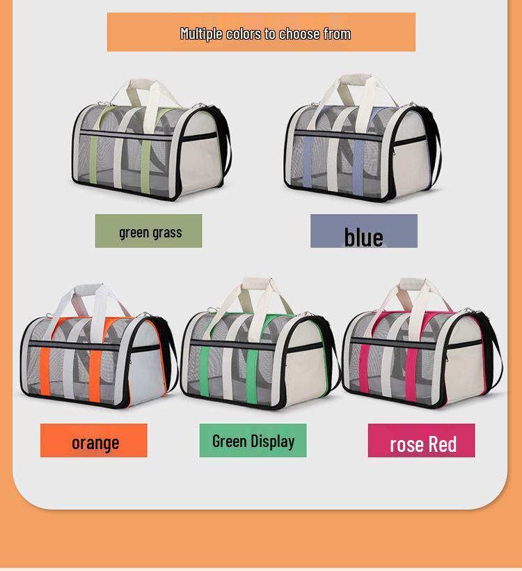 Portable Foldable Cat Carrier: Spacious, Breathable Pet Capsule for Travel