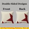 Burgundy Star square Jacquard Pillow Cover for Sofa Office Waist Cushion Cover Home Decorative Pillowcase