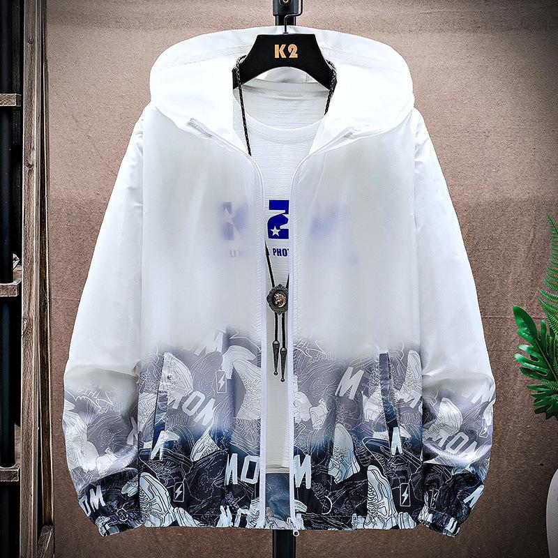 Men's 2024 Ice-Cool Lightweight Hooded Jacket - Summer Sun Protection, Trendy Outdoor Casual Wear