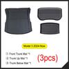 All Weather Cargo Liners for 2025 2026 Tesla Model Y Juniper Model 3 Trunk Mat Front and Rear Frunk Trunk Tray Mats Accessories