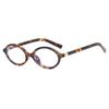 Oval Flat Mirror Small Frame Retro Glasses Frame
