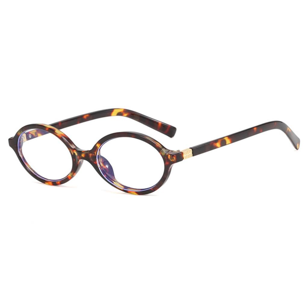 Oval Flat Mirror Small Frame Retro Glasses Frame