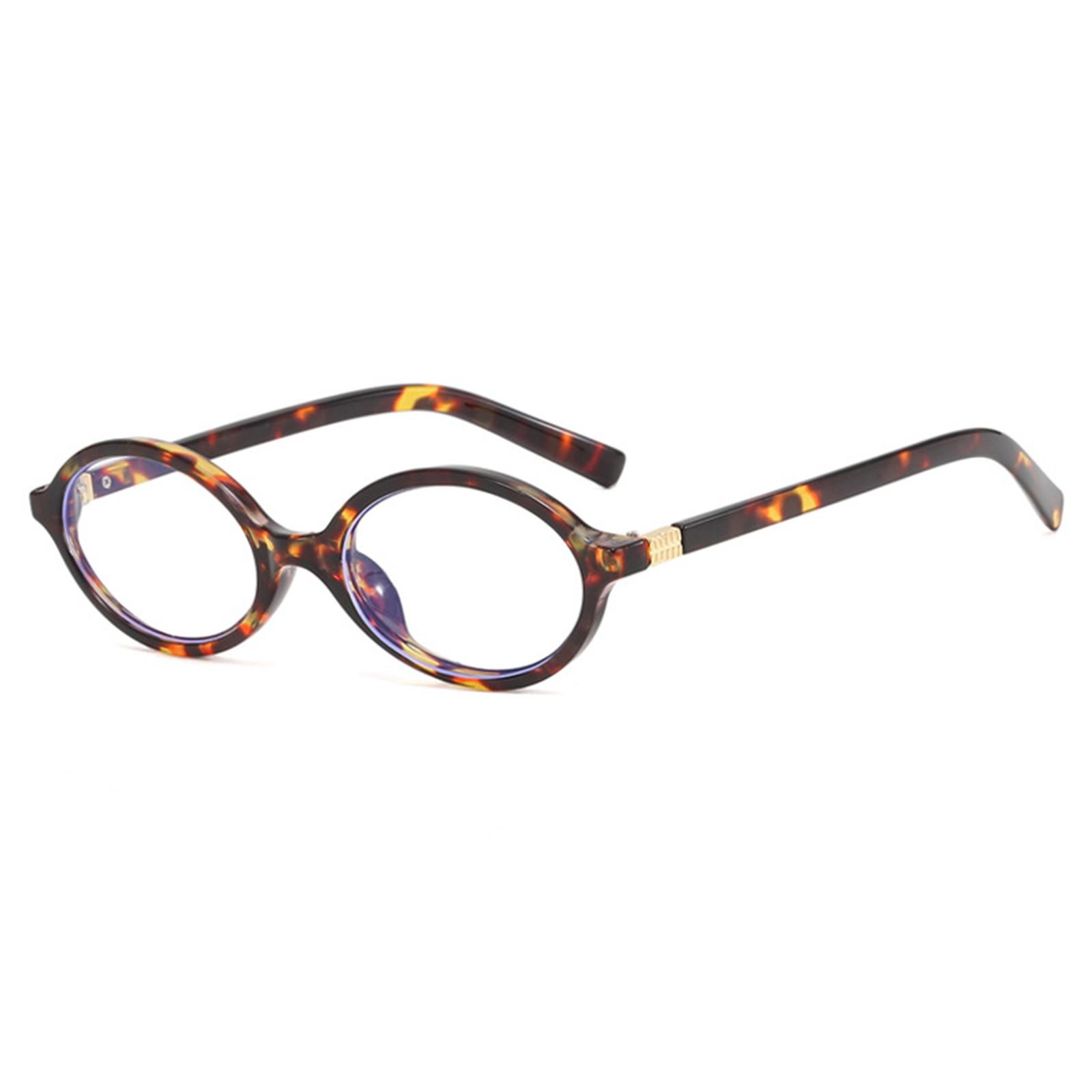 

Овальное плоское зеркало в маленькой оправе для очков в стиле ретро One Size коричневый