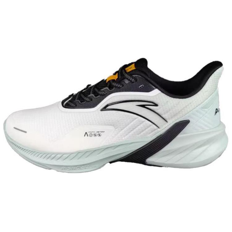 Anta Comfortable Shock Absorbing Non-Slip Low-Top Running Shoes Men Sneakers Ivory-White Bean-Green 112335520S-2