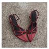 2025 Summer New Sandals Femininity Buckle Kitten High Heels Trendy Niche Design Simple Strap Women's Shoes