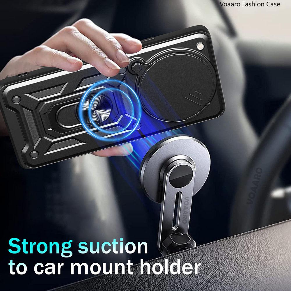 Slide Lens Armor Funda for Infinix Zero 40 5G Case Magnetic Rotate Ring Stand Holder Cover for Infinix Zero 40 4G Case Back Capa