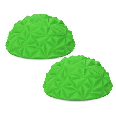 2 Piezas Pelota de Yoga Media Aparato de Fitness Físico Pods de Equilibrio para Niños Juguete de Entrenamiento(Verde)
