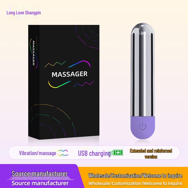 USB Rechargeable Handheld Female Vibrator: Low Noise & Compact Bullet Egg with Color Box Packaging