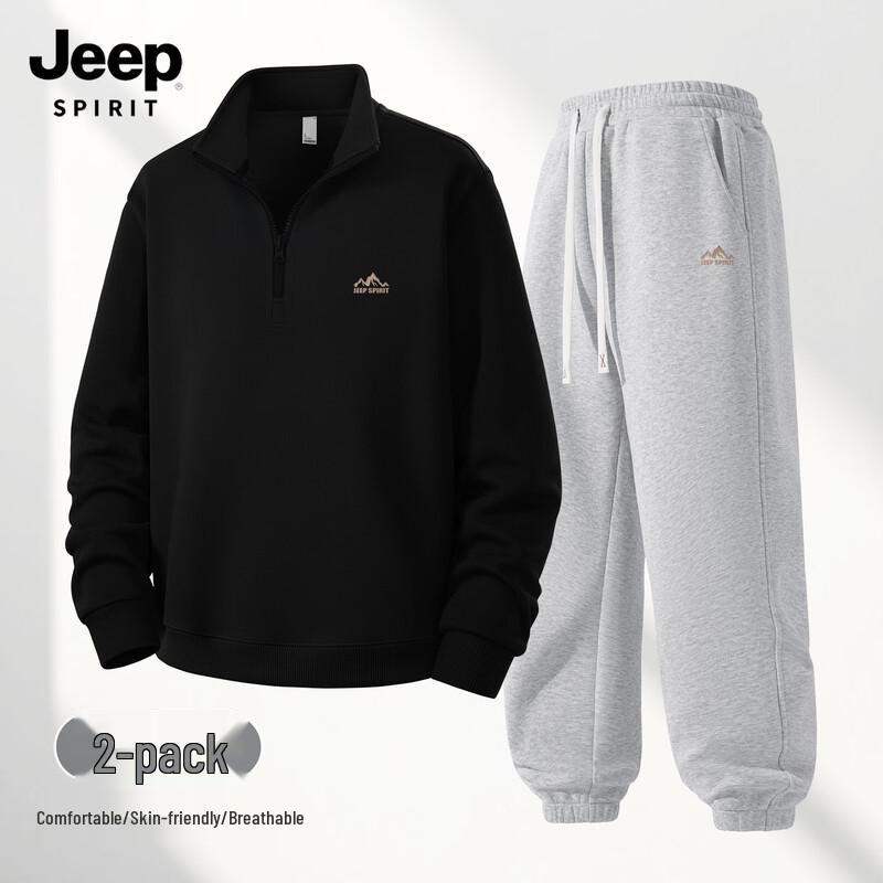 

JEEP SPIRIT Men s 2025 Spring/Autumn Trend Sportswear Set 3XL