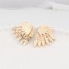 2025 New in Angel Wings Bohemian Gold Color Metal Small Earrings for Women Double Layers Wings Ear Jewelry femme orecchini