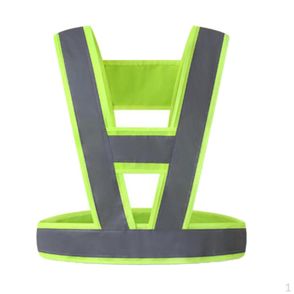 , Highly Visibility Fluorescent Yellow (Gray Reflective Strip)