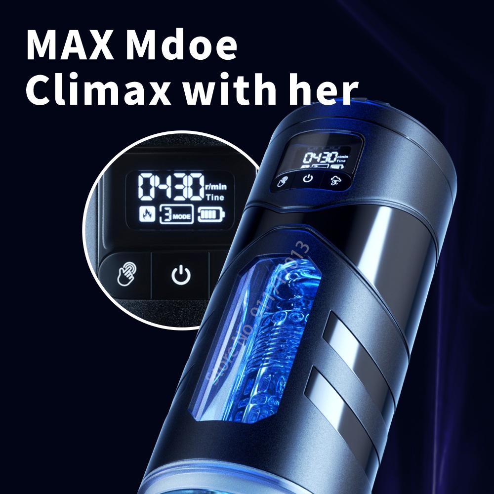 Real Automatic Heated Sucking Vibration Male Masturbator Cup Blowjob Masturbation Vagina Pocket Adults Sex Machines Toys For Man