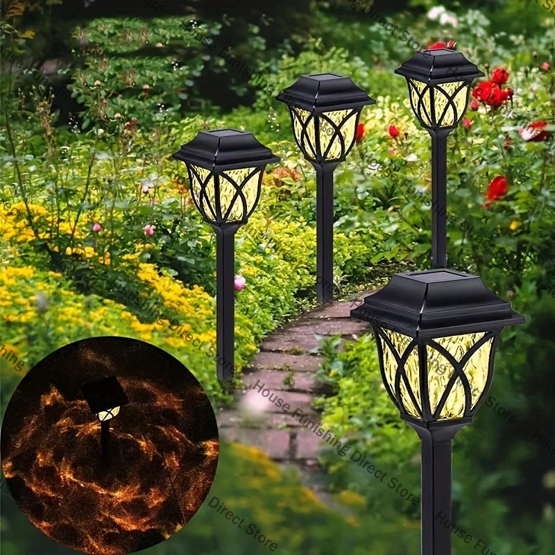 2025 Solar Yard Lights Bright Lawn Lights Outdoor Waterproof Led Solar Pathway Lights Landscape Path Lights Outdoor Decoration