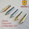 Medici Universal 26mm Fountain Pen Nib Gold Plating Replace Nib Feather Iridium Calligraphy For Medici 200 Pimio