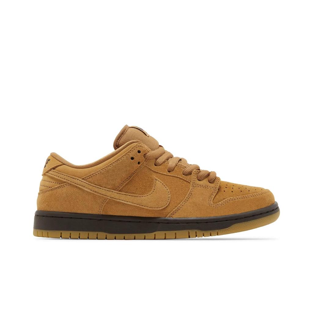 Nike Dunk Low Pro SB 'Wheat Mocha' (Unisex) Flax / Flax / Baroque Brown / Gum Light Brown Skate Shoes BQ6817 204