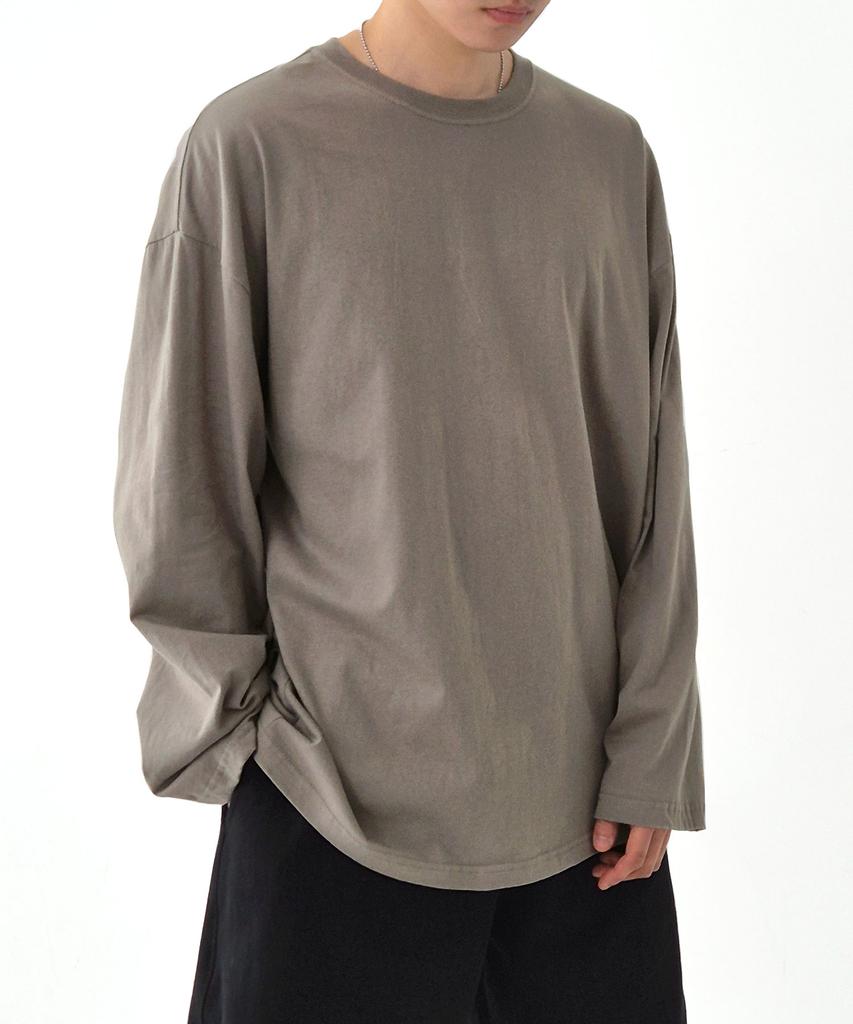 UMM 20-Color Plain Cotton Oversized Long Sleeve Tee (Type C)
