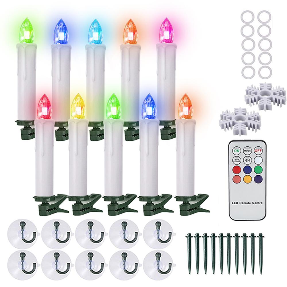 Świece LED, Zdalne sterowanie czasowe, Oświetlenie kolorowe RGB, Wodoodporna świeca elektroniczna, Świeca do dekoracji domu, Walentynki