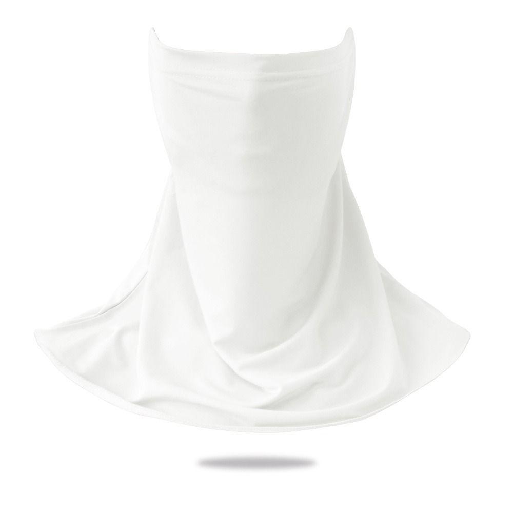 Traceless Ice Silk Sunscreen Mask Breathable Neck Cover Fashion UV Protection Mask  Women